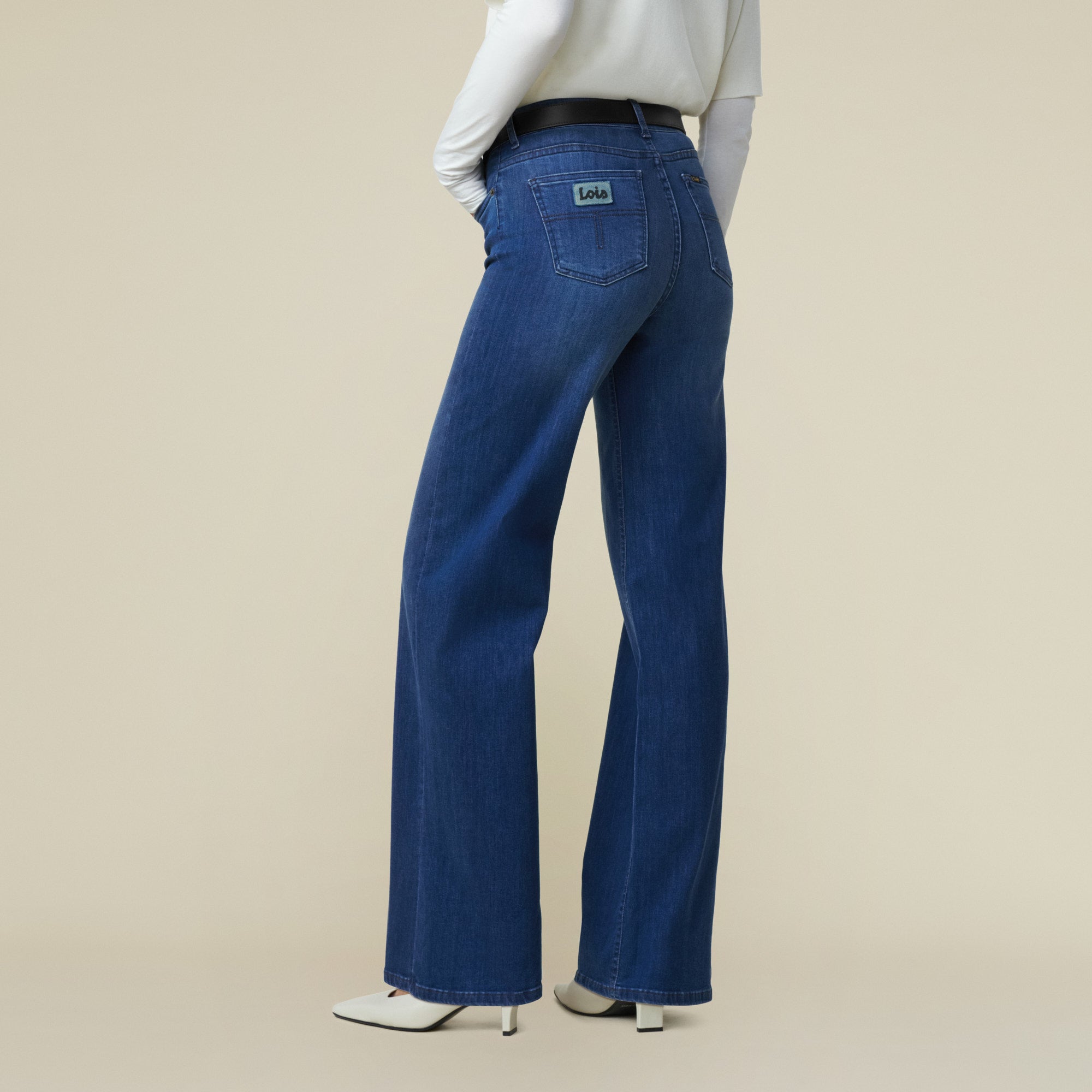 【PORTERNA】Lia wide jeans ALAÏA Wide-leg jeans | NET-A-PORTER