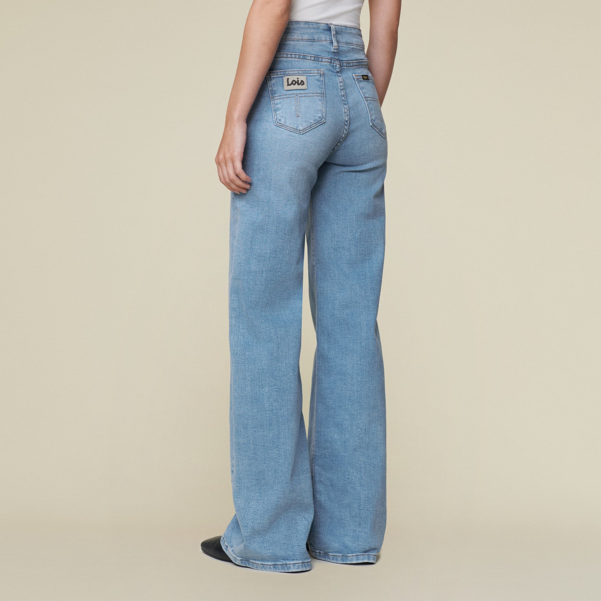 Palazzo Angel Cloudy - Mid Rise Wide Fit | Lois Jeans
