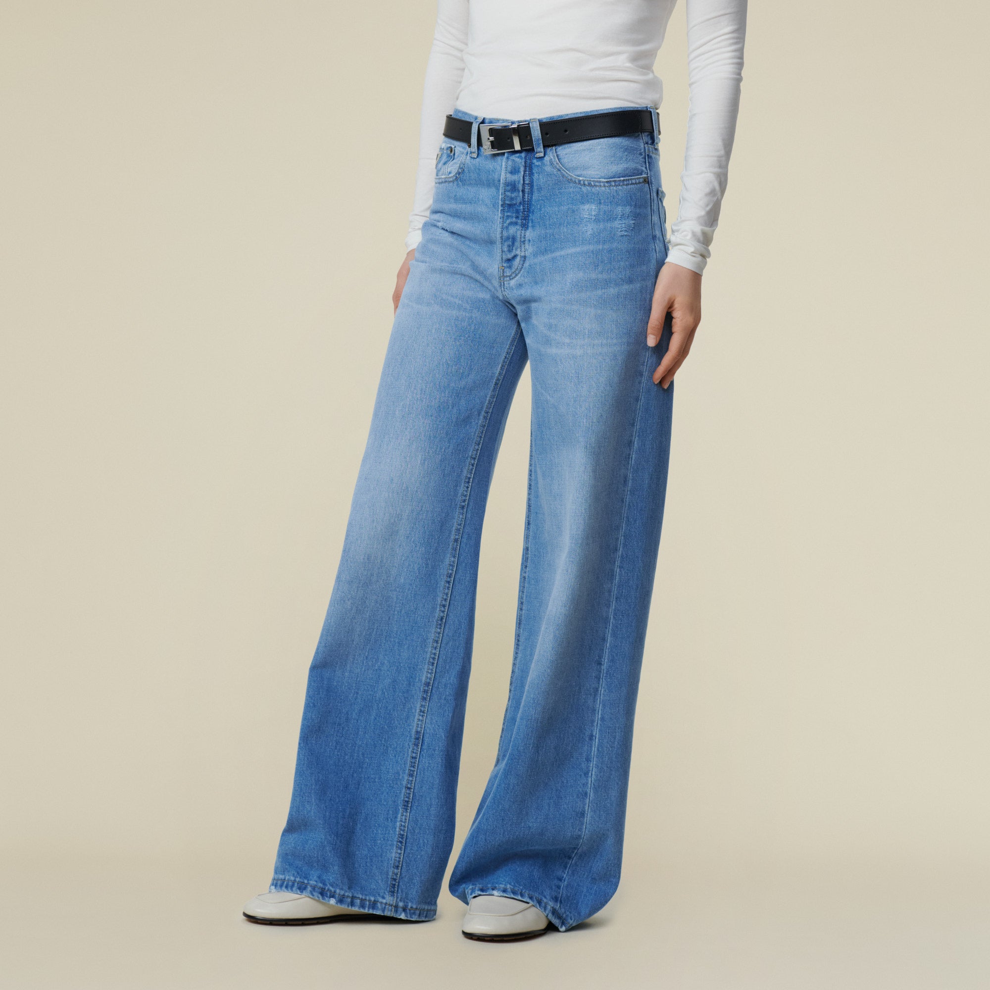 デニム・ジーパン LOIS JEANS LOIS JEANS Jeans (2782 6797MILLER PALE STONE) Skater Loose Miller Pale - Low Rise Wide Fit | Lois Jeans