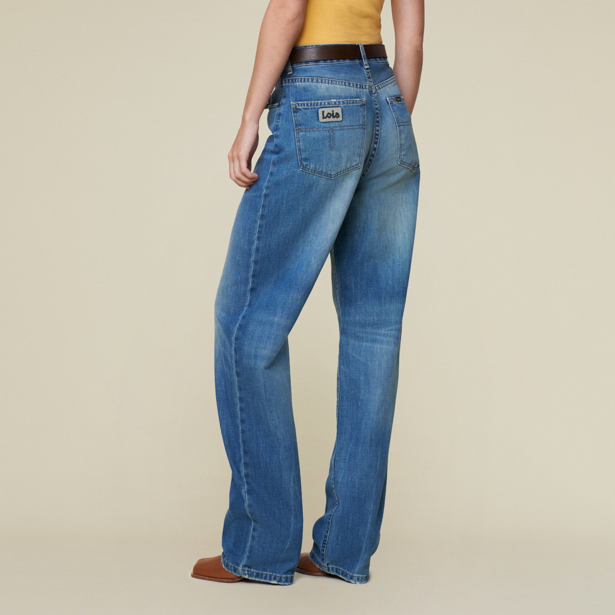 デニム・ジーパン LOIS JEANS FW24 Black denim Maya jeans (2667 7412) Lois Maya 7412 Main Black L34 Dark Stone 2667-7412 – Goudsteen