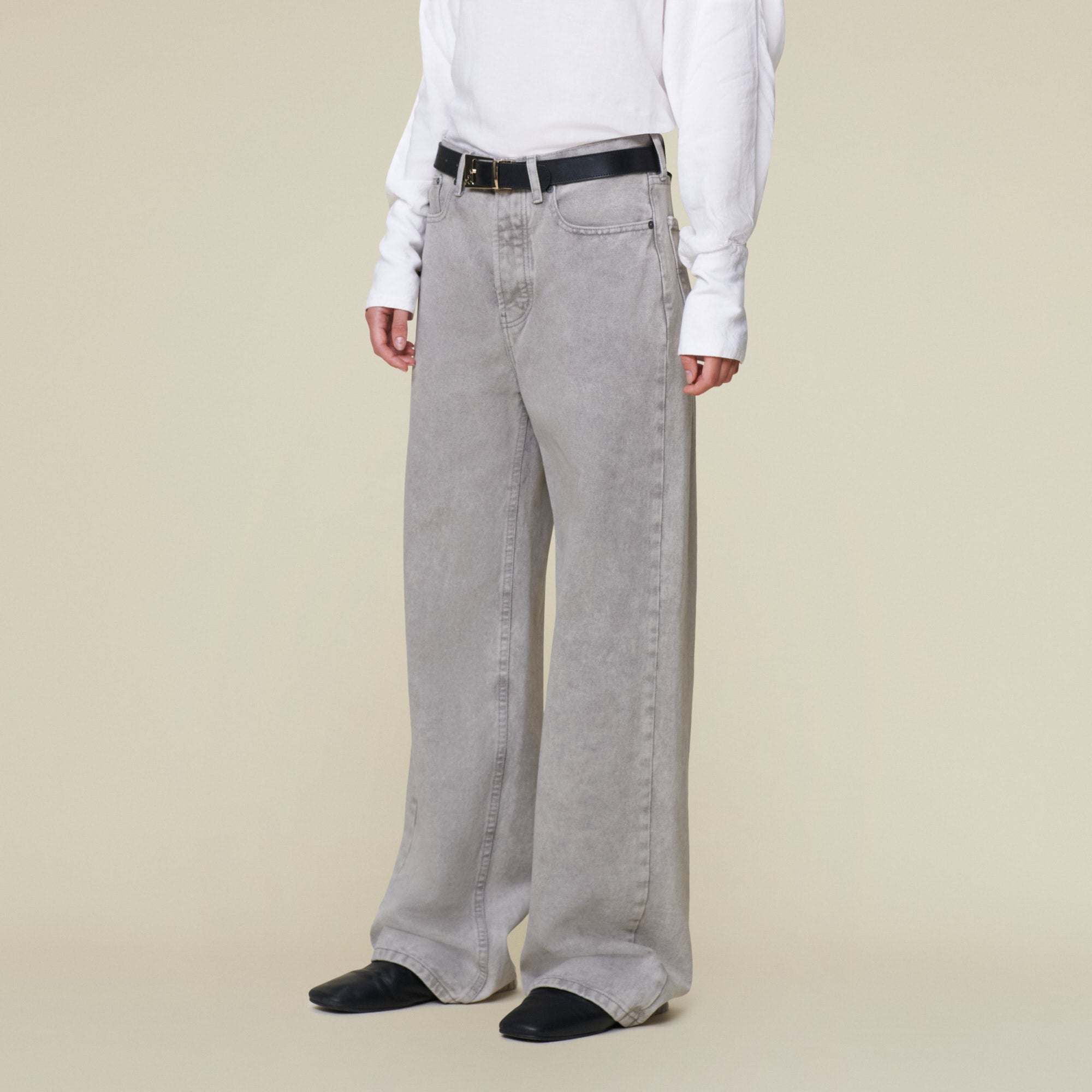 デニム・ジーパン LOIS JEANS (27827574 L34) Skater Loose Mad Smoothic Glaced - Low Rise Wide Fit | Lois