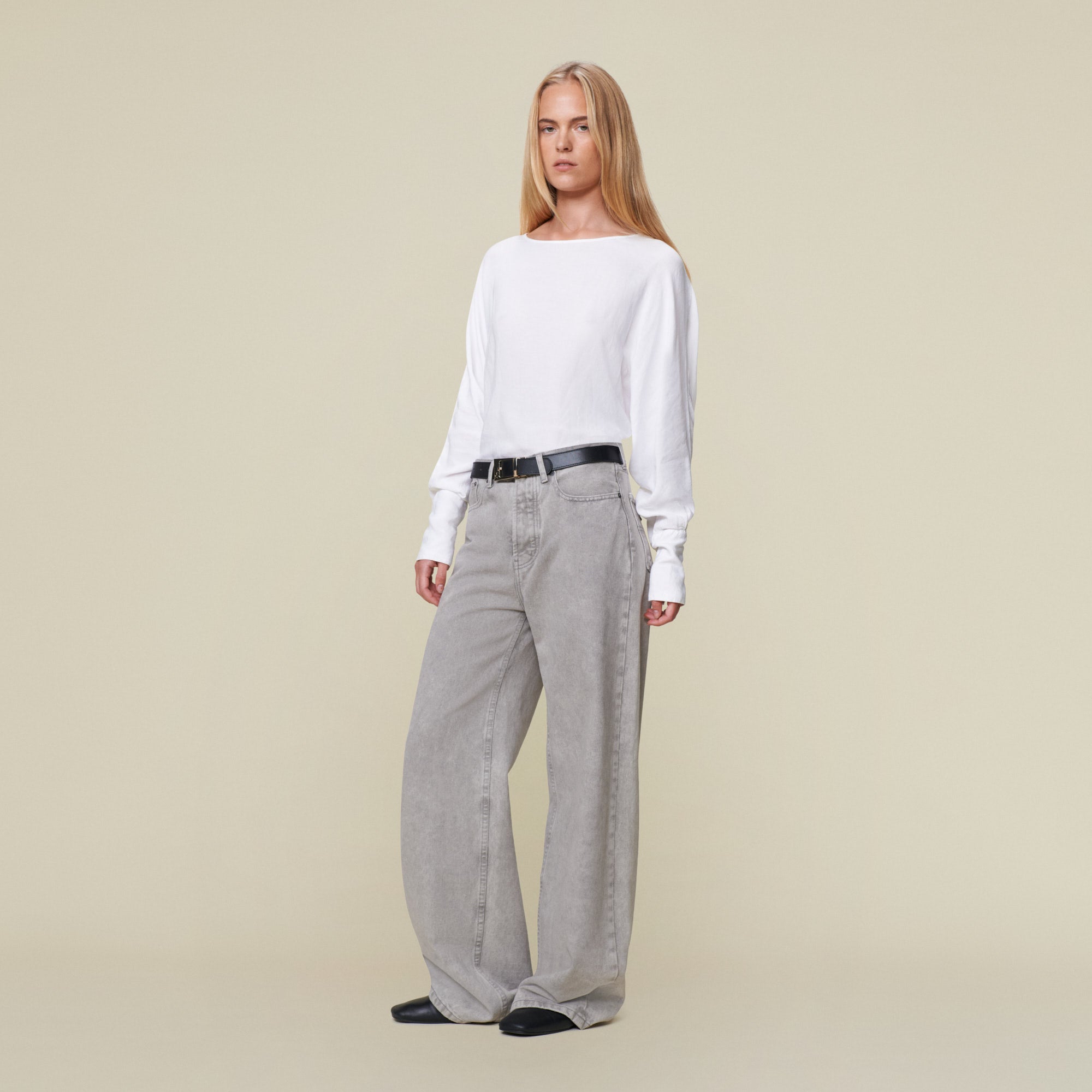 デニム・ジーパン LOIS JEANS (27827574 L34) Skater Loose Mad Smoothic Glaced - Low Rise Wide Fit | Lois