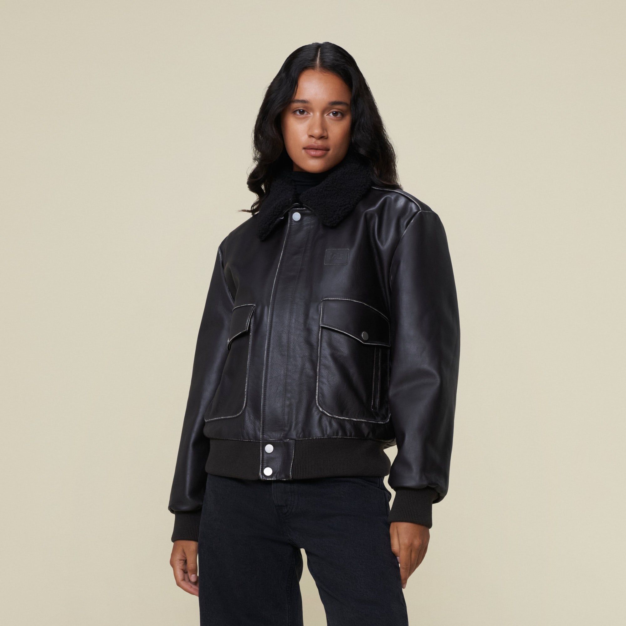 Flight Club leather bomber cheapest coat