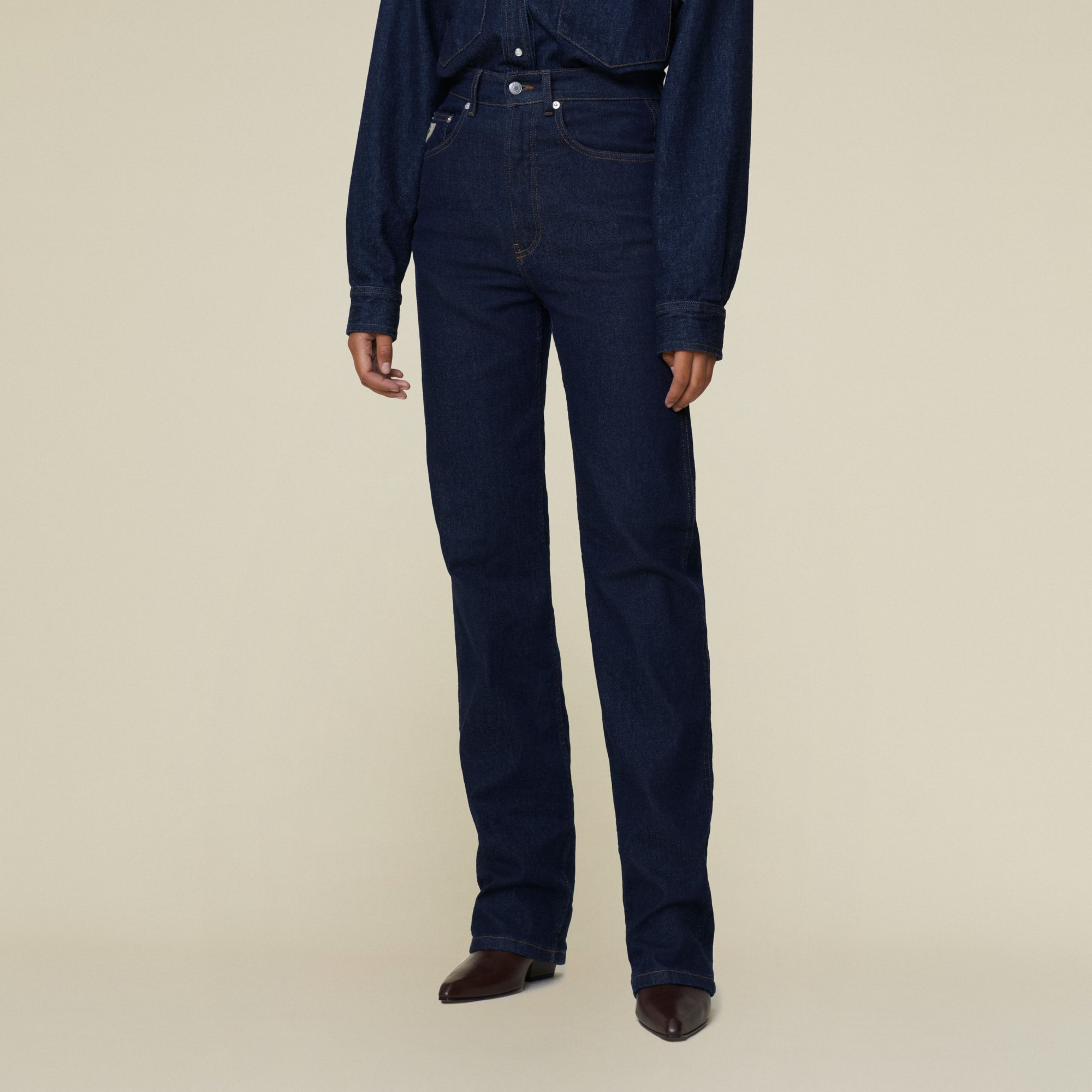 【PORTERNA】Loe washing straight jeans Original Straight Jean