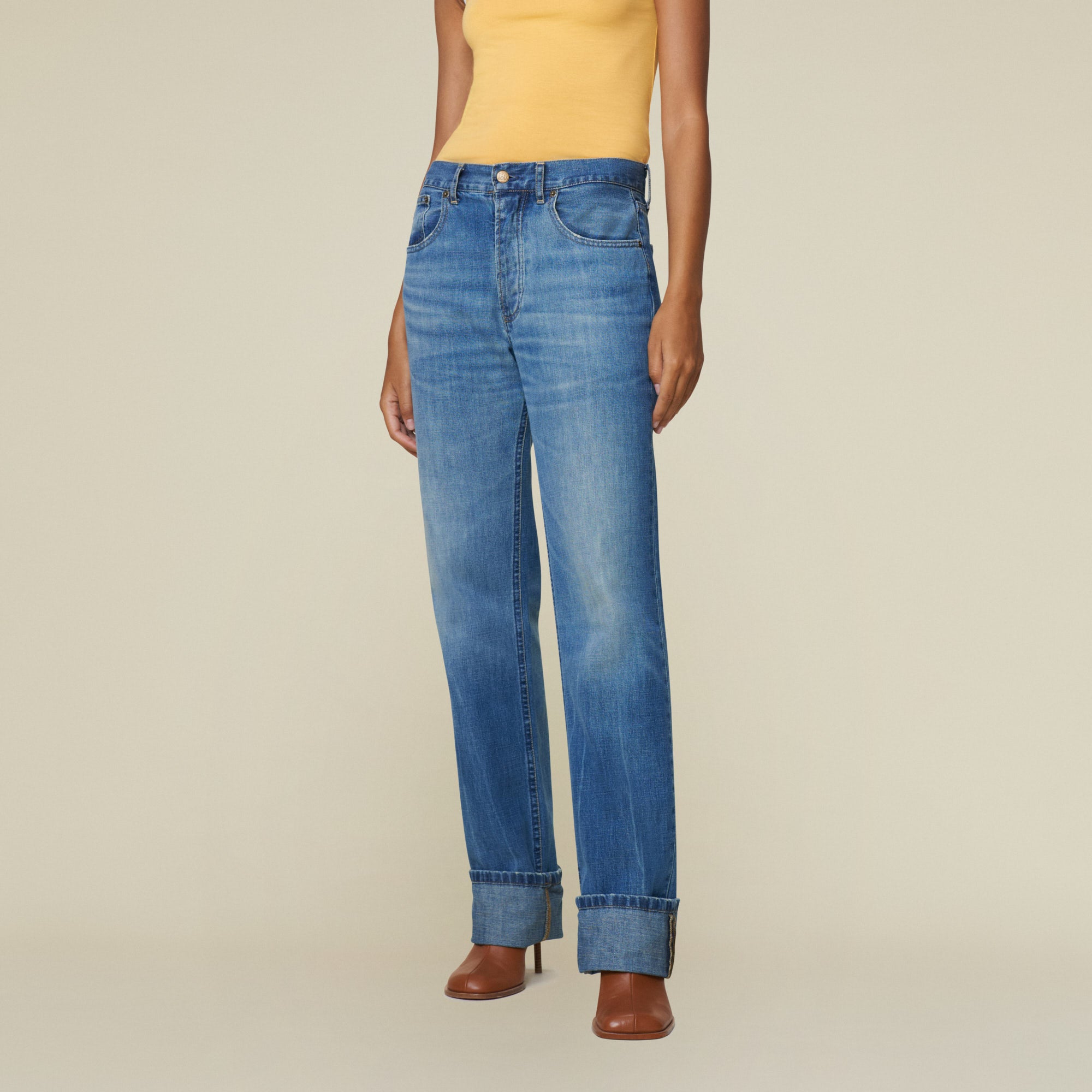 デニム・ジーパン LOIS JEANS SS25 Denim New Maria jeans (33187576 L34) New Maria Kros Regen Stone - Low Rise Straight Fit | Lois