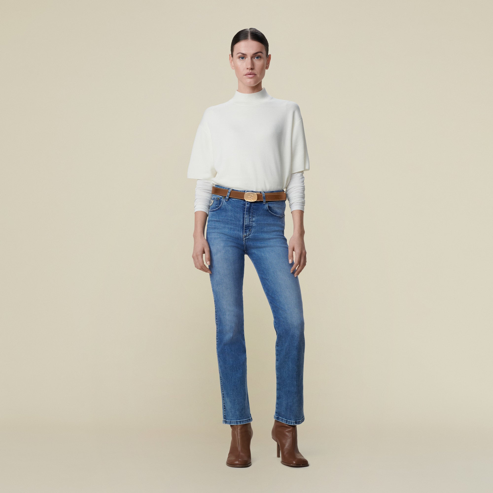 デニム・ジーパン LOIS JEANS SS25 Denim Lindsay jeans (33687671 7671) Lindsay Vignon Sunset - High Rise Straight Fit | Lois Jeans